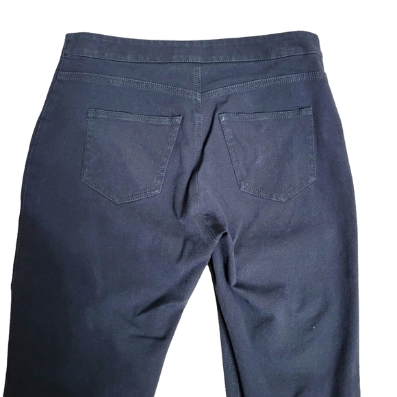 MM LaFleur Black front Zip stretch Pants Size 4 - Picture 6 of 9